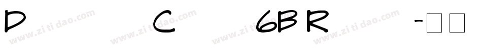 Draftsman Casual 6B Regular字体转换